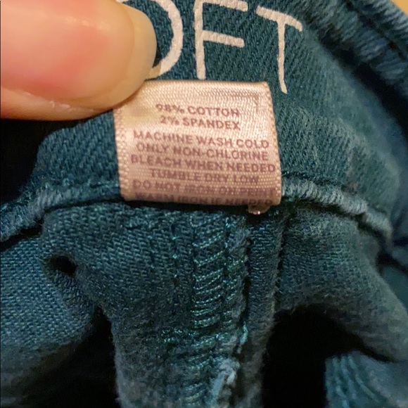 Ann Taylor Loft Forest Green Jeans - Picture 12 of 14